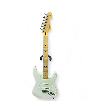 Used Fender Modern Player Stratocaster Pearl White Solid Body Electric Guitar