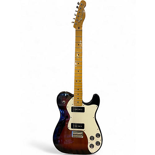 Used Fender Modern Player Telecaster Thinline Deluxe 2 Tone Sunburst Hollow Body Electric Guitar 2 Tone Sunburst