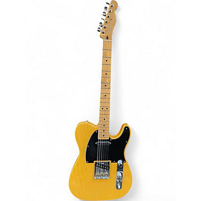 Used Fender Modern Player Telecaster Yellow Solid Body Electric Guitar