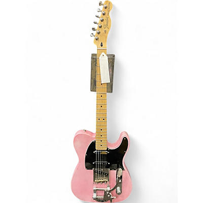 Used Fender Modified Deluxe Nashville Telecaster Pink Solid Body Electric Guitar