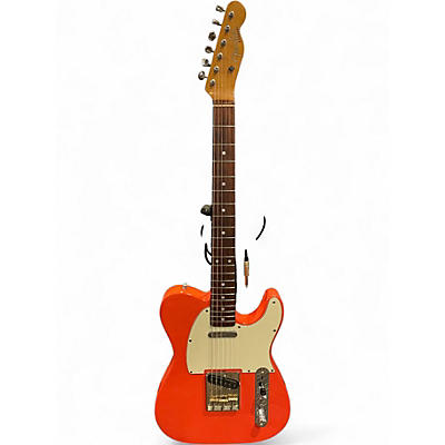 Used Fender Modified MIJ Esquire Telecaster Tahitian Coral Solid Body Electric Guitar