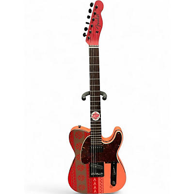 Used Fender Monster Hunter 20th Anniversary Telecaster  Red Solid Body Electric Guitar