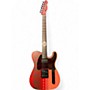 Used Fender Monster Hunter Telecaster Red Solid Body Electric Guitar Red