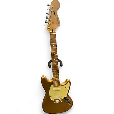 Used Fender Mustang Antique Gold Solid Body Electric Guitar
