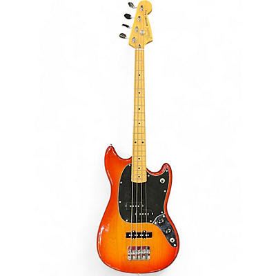 Fender Used Fender Mustang Bass 2 Color Sunburst Electric Bass Guitar