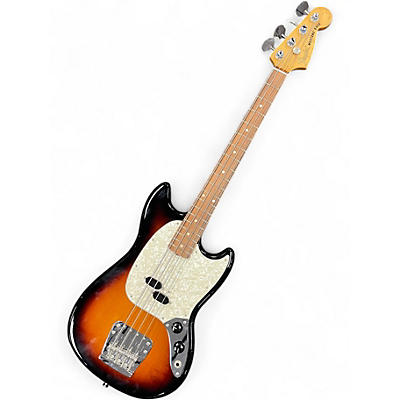 Used Fender Mustang Bass 2 Color Sunburst Electric Bass Guitar