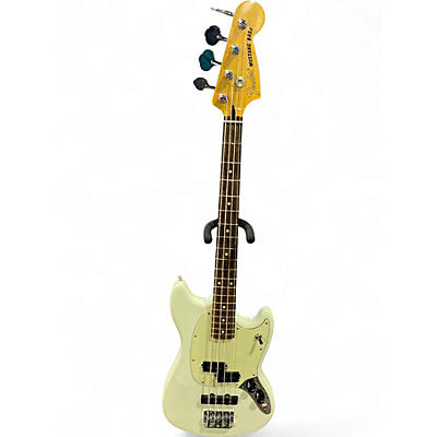 Used Fender Mustang Bass Alpine White Electric Bass Guitar