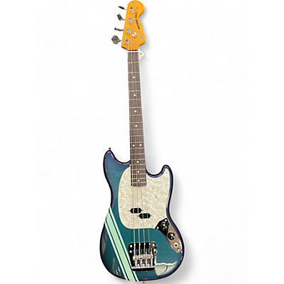 Fender Used Fender Mustang Bass BLUE Electric Bass Guitar