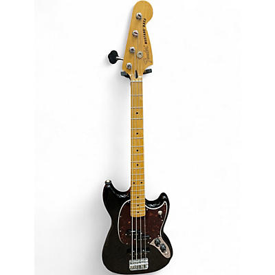 Used Fender Mustang Bass Black Electric Bass Guitar