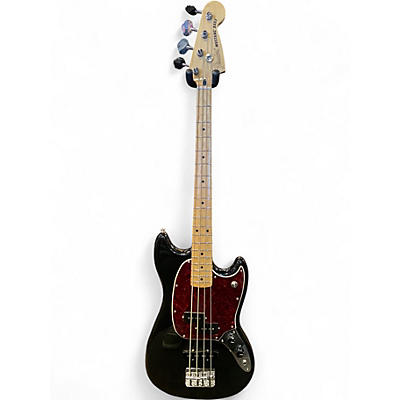 Used Fender Mustang Bass Black Electric Bass Guitar