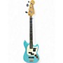 Used Fender Mustang Bass Blue Electric Bass Guitar Blue