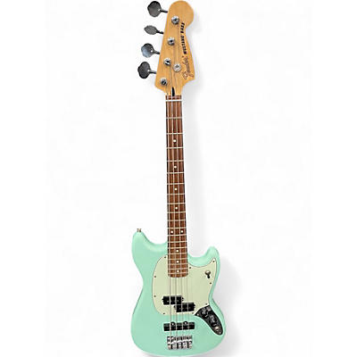 Used Fender Mustang Bass Mint Green Electric Bass Guitar