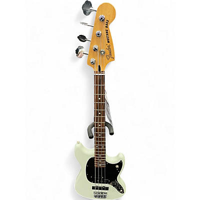 Used Fender Mustang Bass Off White Electric Bass Guitar