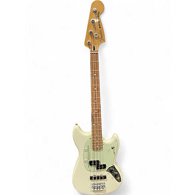 Fender Used Fender Mustang Bass Olympic White Electric Bass Guitar