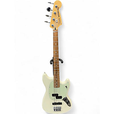 Used Fender Mustang Bass Olympic White Electric Bass Guitar