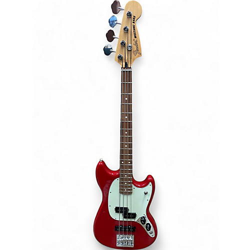 Fender Used Fender Mustang Bass PJ Red Electric Bass Guitar Red