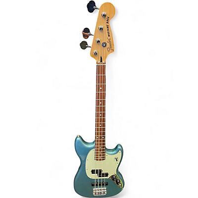 Used Fender Mustang Bass PLAYER II TIDE POOL Electric Bass Guitar