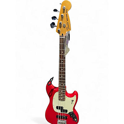 Used Fender Mustang Bass RED Electric Bass Guitar