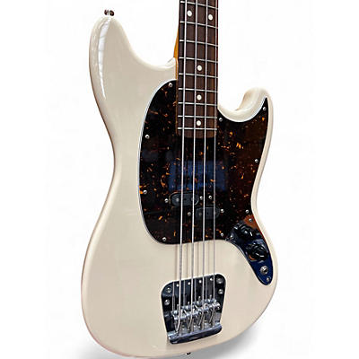 Used Fender Mustang Bass Vintage White Electric Bass Guitar