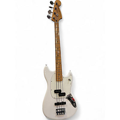 Used Fender Mustang Bass WHITE Electric Bass Guitar