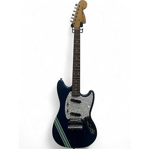Used Fender Mustang Blue Solid Body Electric Guitar Blue