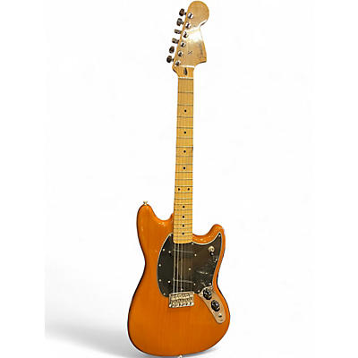 Used Fender Mustang Brown Solid Body Electric Guitar