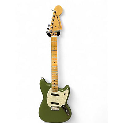 Used Fender Mustang Royal Olive Solid Body Electric Guitar