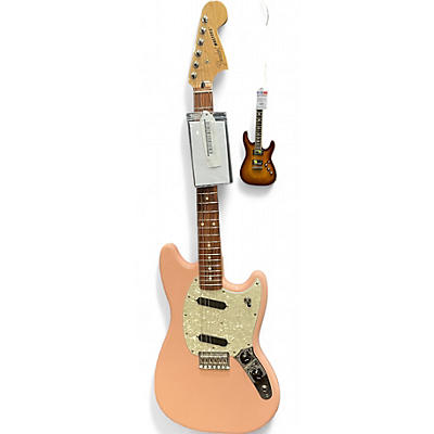 Fender Used Fender Mustang Shell Pink Solid Body Electric Guitar