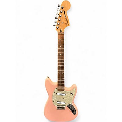 Used Fender Mustang Shell Pink Solid Body Electric Guitar