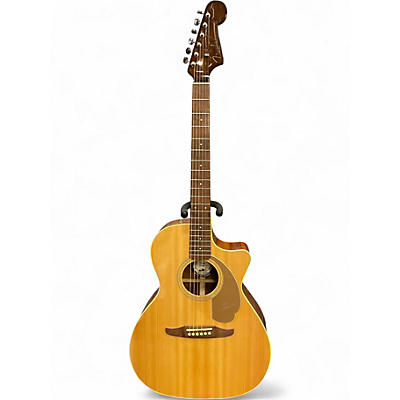 Used Fender NEWPORTER  Natural Acoustic Electric Guitar