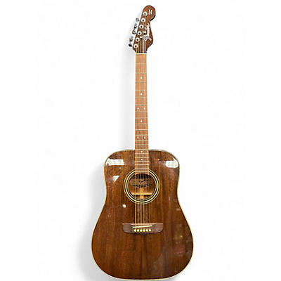 Used Fender NEWPORTER Vintage Natural Acoustic Guitar