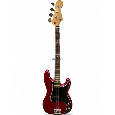 Used Fender Nate Mendel Signature Precision Bass Candy Apple Red Electric Bass Guitar