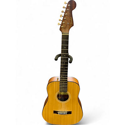 Used Fender Newporter Mini Natural Acoustic Guitar