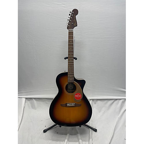 Fender Used Fender Newporter Player 2 Color Sunburst Acoustic Electric Guitar 2 Color Sunburst