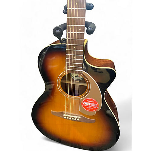 Fender Used Fender Newporter Player 2 Color Sunburst Acoustic Electric Guitar 2 Color Sunburst