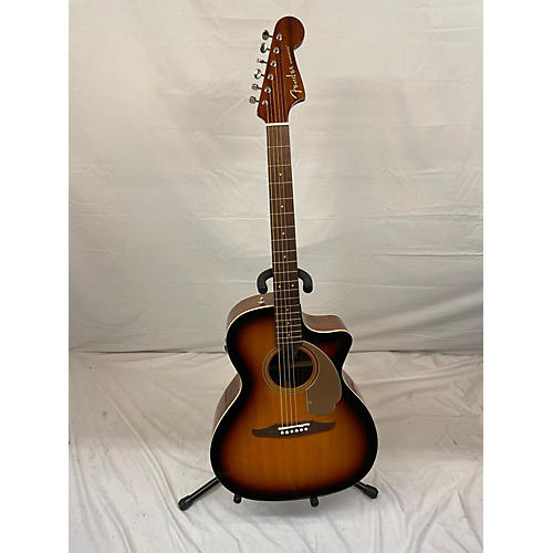 Fender Used Fender Newporter Player 3 Color Sunburst Acoustic Electric Guitar 3 Color Sunburst