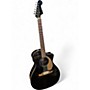 Used Fender Newporter Player Black Acoustic Electric Guitar Black