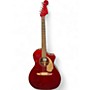 Used Fender Newporter Player Crimson Red Trans Acoustic Electric Guitar Crimson Red Trans