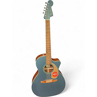 Used Fender Newporter Player GREEN Acoustic Electric Guitar