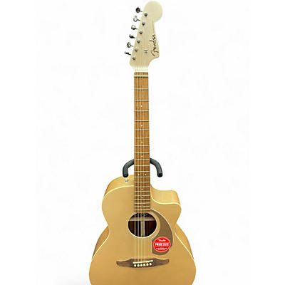 Used Fender Newporter Player Gold Acoustic Electric Guitar