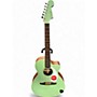 Used Fender Newporter Player Green Acoustic Electric Guitar Green