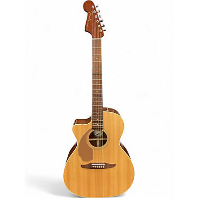 Used Fender Newporter Player LH Natural Acoustic Electric Guitar