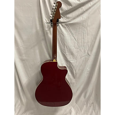 Fender Used Fender Newporter Player LH WINE RED Acoustic Electric Guitar