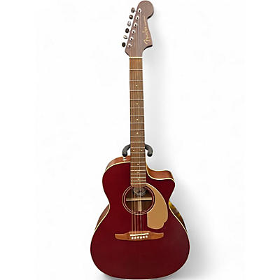Used Fender Newporter Player Midnight Wine Acoustic Electric Guitar