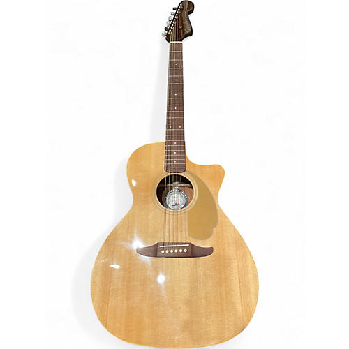 Used Fender Newporter Player Natural Acoustic Electric Guitar Natural