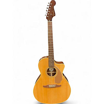 Used Fender Newporter Player Natural Acoustic Electric Guitar