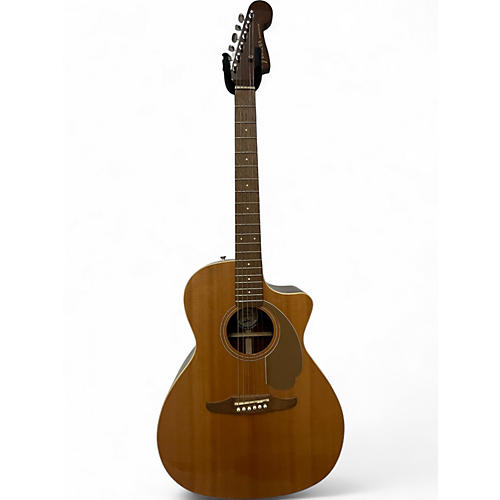 Used Fender Newporter Player Natural Acoustic Electric Guitar Natural