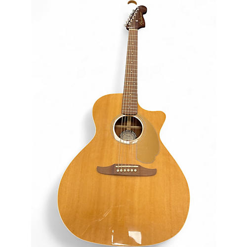 Used Fender Newporter Player Natural Acoustic Electric Guitar Natural