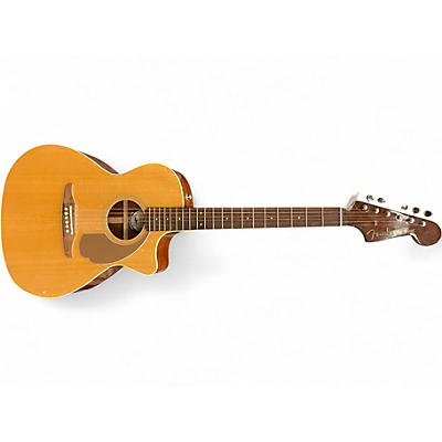 Used Fender Newporter Player Natural Acoustic Electric Guitar