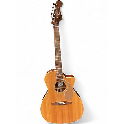 Used Fender Newporter Player Natural Acoustic Electric Guitar